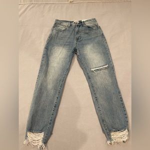 NWTS High Waist Slim Tapered Jeans